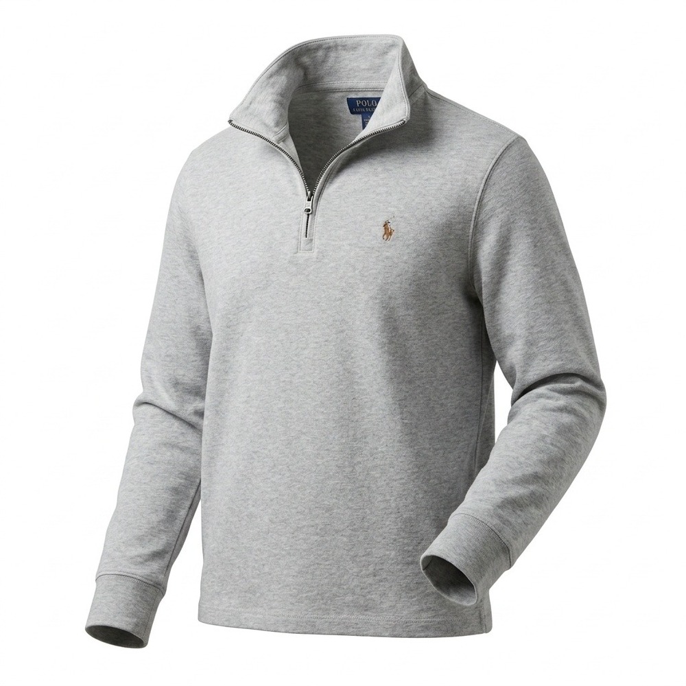 Polo Ralph Lauren Quarter Zip Pullover Kids XL 18-20 Gray EUC Pony Logo